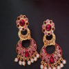 Trendilook Pink Meenakari Pearl with Stone Earring