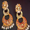 Trendilook Pink Meenakari Pearl with Stone Earring