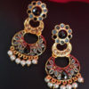 Trendilook Pink Meenakari Pearl with Stone Earring