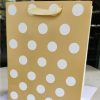 Trendilook Golden Shining Gift Paper Bag with White Dots
