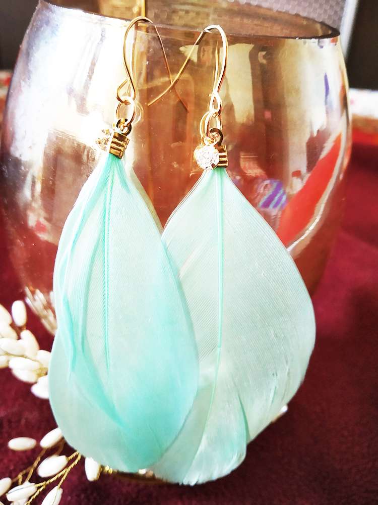 Trendilook Stylish Feather Earring for Girls and Women - Image 3