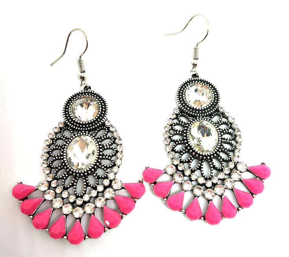Trendilook Pink Stud Dangle and Drop Earring