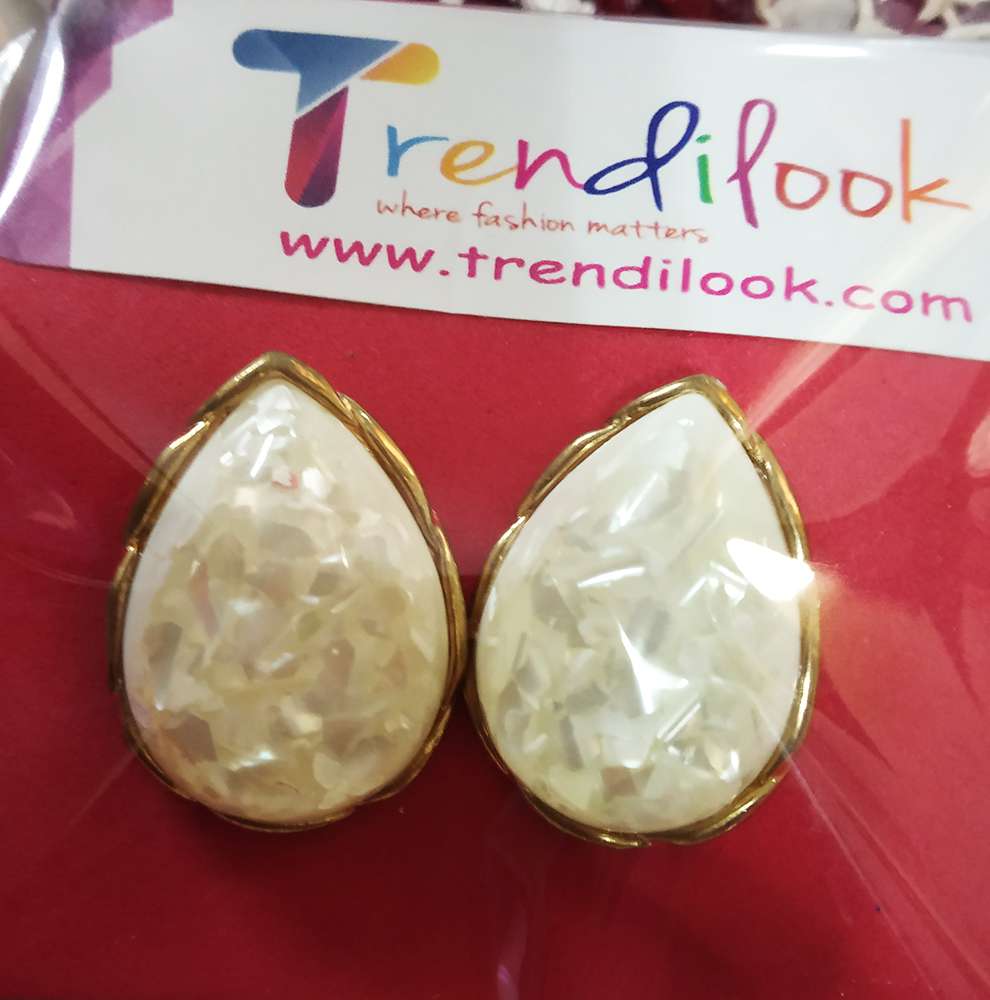 White Stone Earrings Artificial | Premium Quality And Affordable