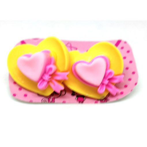 Heart Cap Flower Rubberband for Kids