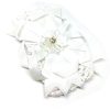 Trendilook White Elastic Flower with Stone Hairband