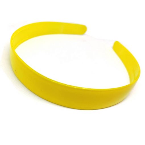 Trendilook Yellow Unbreakable Big Size Single Color Hairband