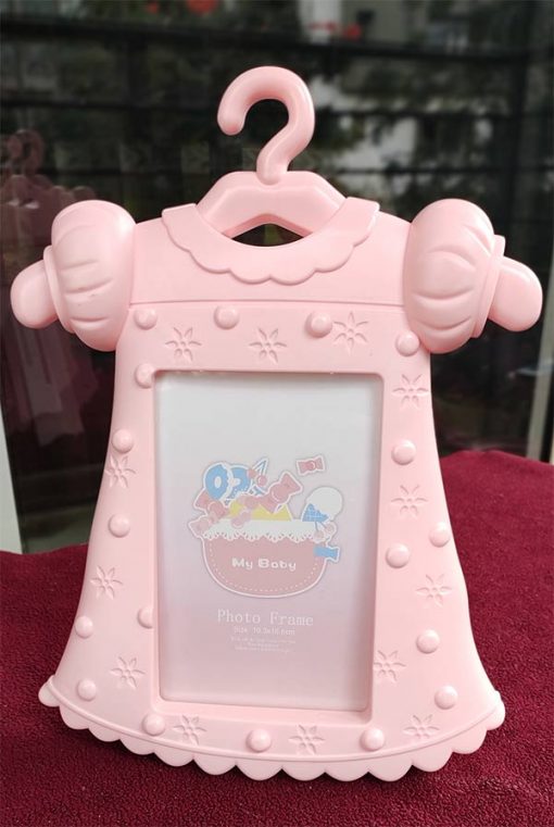 Trendilook Pink Baby Girl Dress Photo Frame for New Born