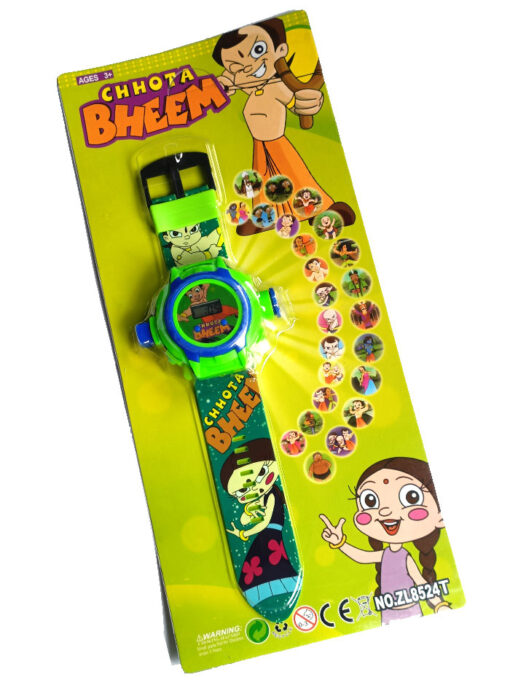 Trendilook Digital Chhota Bheem 24 Images Projector Toy Watch for Kids