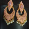 Trendilook Matt Finished Meenakari Bali With Pearl