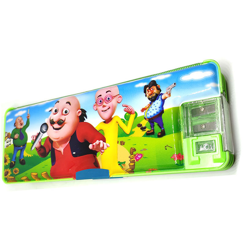 Trendilook Motu Patlu Magnetic Dual Side Pencil Box with Light Lamp – Online Shopping site for Earrings, Necklace, Kids Accessories, Return Gifts and More – Trendilook Motu Patlu Magnetic Dual Side Pencil Box with Light Lamp – Online Shopping site for Earrings, Necklace, Kids Accessories, Return Gifts and More –