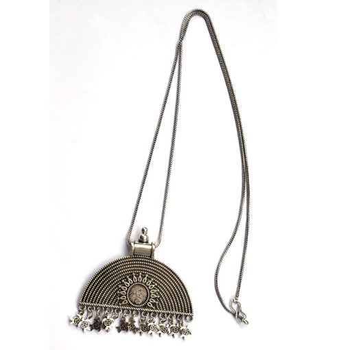 Trendilook Oxidized Silver Neck Piece for Girls