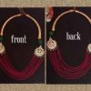 Trendilook Kundan Beaded Double Sided Maroon Neckpiece