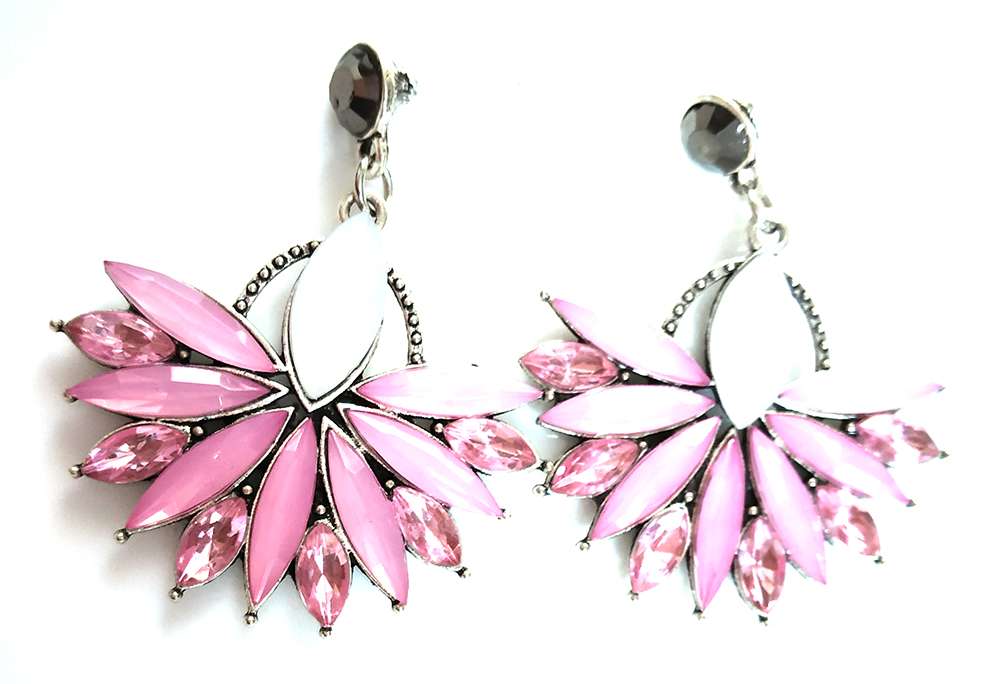 Trendilook Stylish Pink Stud Cute Earring - Image 2