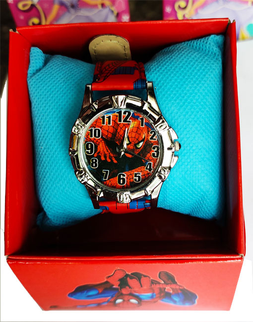 Trendilook Quartz Spider Man Theme Bracelet Wrist Watch for Kids