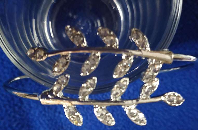 Trendilook Stylish White Stone Sliver Bracelet for Girls and Women - Image 2