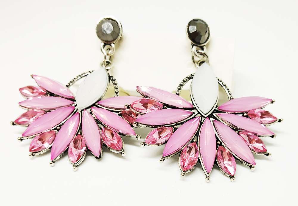 Trendilook Stylish Pink Stud Cute Earring - Image 3