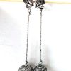 Trendilook Long German Silver Ganpati Jhumki