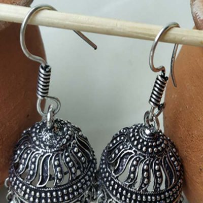 Trendilook German Silver Cute Jhumki