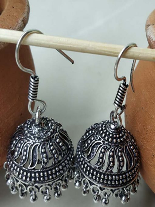 Trendilook German Silver Cute Jhumki