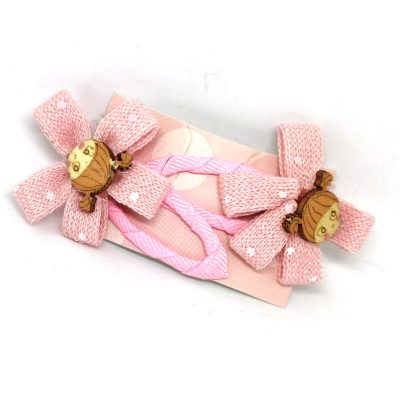 Jute Flower Multicolored Clips for Kids