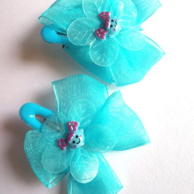 Trendilook Net Flower Clip for Girls