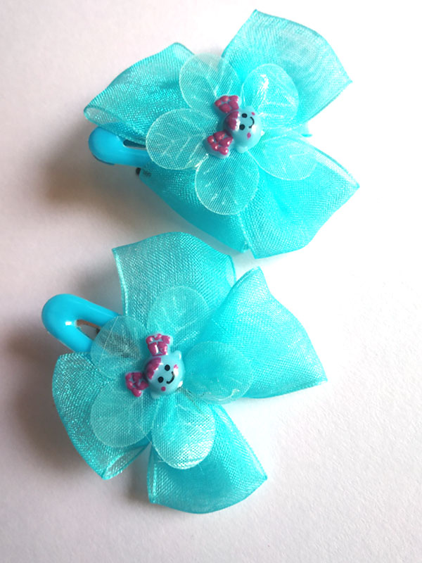 Trendilook Net Flower Clip for Girls