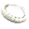 Trendilook White Rose Flower Decorated Tiara + Hairband for Kids