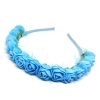 Trendilook Blue Rose Flower Decorated Tiara + Hairband for Kids