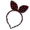 Trendilook Black Bunny Bobby Print Hairband