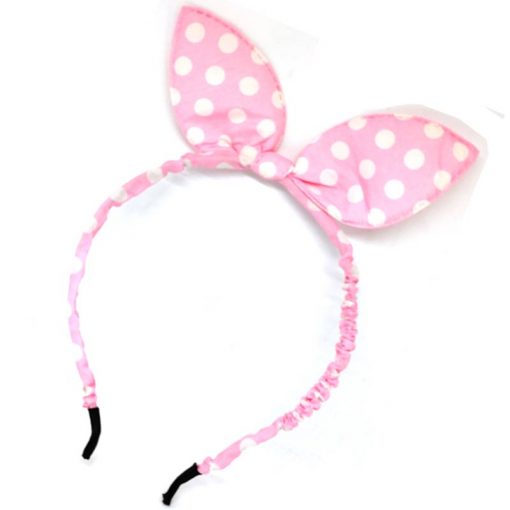 Trendilook Baby Pink Bunny Bobby Print Hairband