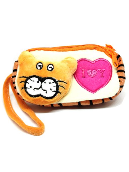 Trendilook Beautiful Soft Animal Face Pencil Purse / Pouch For Kids - Theme3