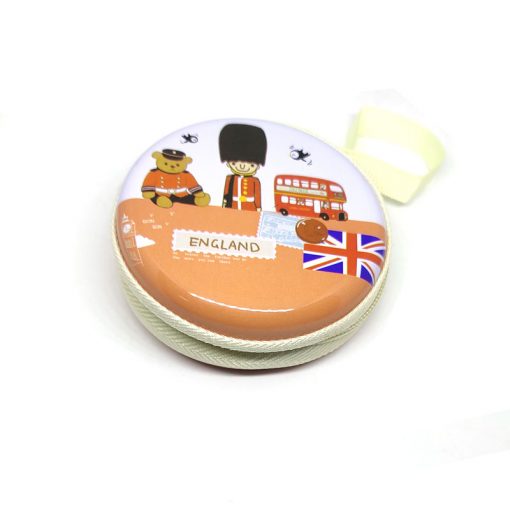 London Theme2 Coin Tin Purse with zipper for kCoin Tin Purse with zipper for k