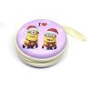 Minion Theme1 Coin Tin Purse with zipper for kids