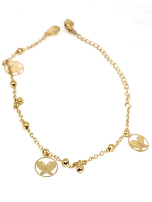 Trendilook Golden Bracdelet + Anklet For Ladies and Girls