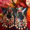 Trendilook Gold Plated Kundan Chandballi