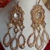 Trendilook Long Light Weight Gold Polished Drop Earring