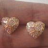 Trendilook Heart AD Gold Plated Earring