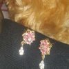 Trendilook Flower Pink AD cute Earring