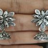 Trendilook Flower German Silver Drop Earring