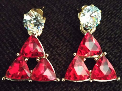 Trendilook Crystal Triangle Cute Drop Earring