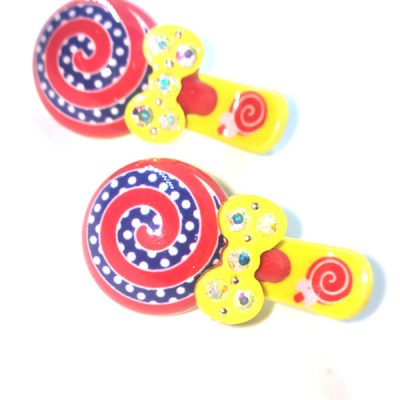 Trendilook Candy Stone Work Clips for Kids