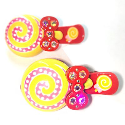 Trendilook Candy Stone Work Clips for Kids