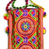 Trendilook Handmade Orange Flower Small Sling Bag for Ladies and Girls