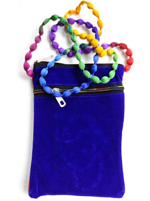 Trendilook Handmade Blue Peacock Small Sling Bag for Ladies and Girls