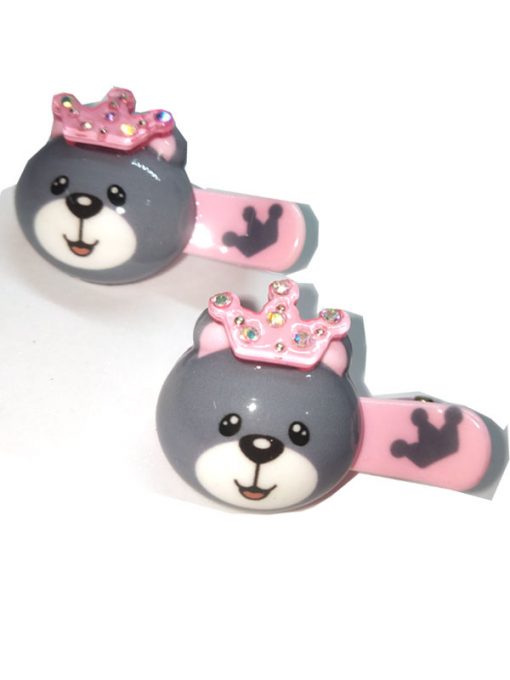 Trendilook Bear Stone Work Clips for Kids