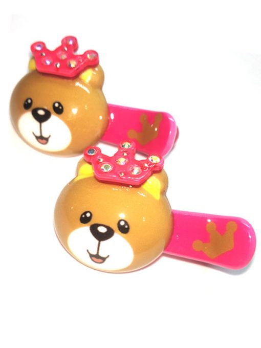 Trendilook Bear Stone Work Clips for Kids