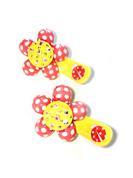 Trendilook Flower Stone Work Clips for Kids