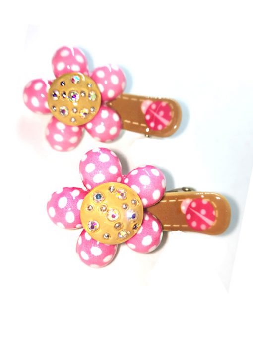 Trendilook Flower Stone Work Clips for Kids