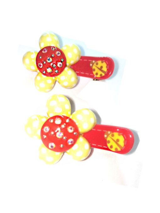 Trendilook Flower Stone Work Clips for Kids