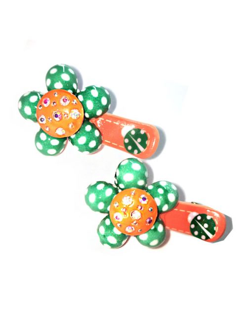 Trendilook Flower Stone Work Clips for Kids